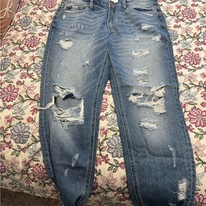 KanCan Ripped Blue Boyfriend Jeans